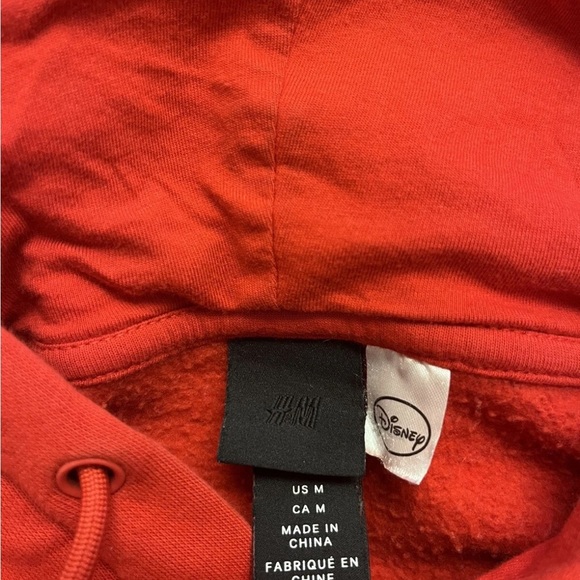 Limited edition HM Disney gold graphic Mickey Mouse hoodie size M womenswear - Picture 7 of 7